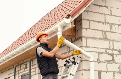 Pose et remplacement de gouttières à Crillon